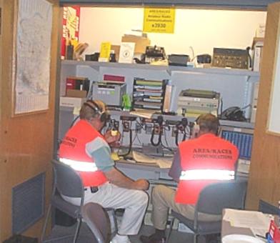 Picture of amateur radio volunteers